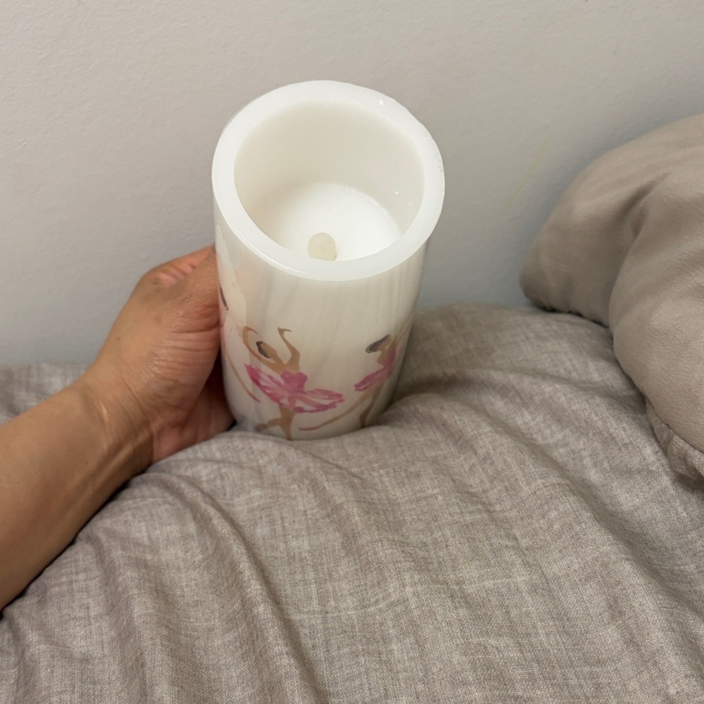 Mikasa Pink LED Real Wax Flicker Candle - Home Accents
